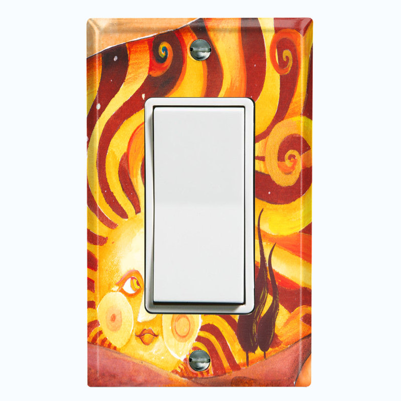 Plaque murale d'interrupteur à bascule 1-Gang, H 4,5 po x l 2,75 po x P 0,15 po
