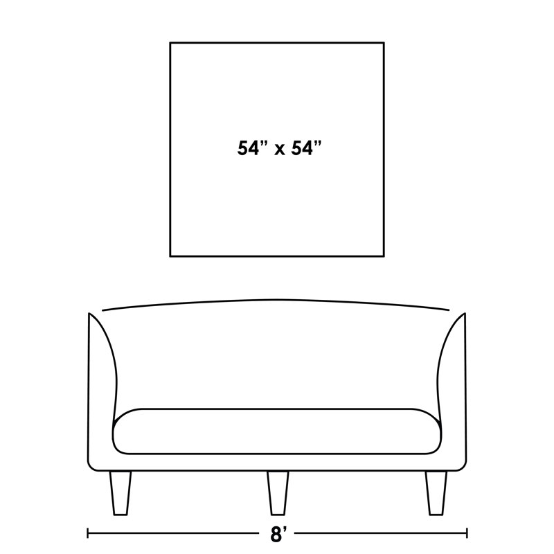 Bucket List II Print by Austin Beiv, Knife Gel, 54" H x 54" W x 1.5" D