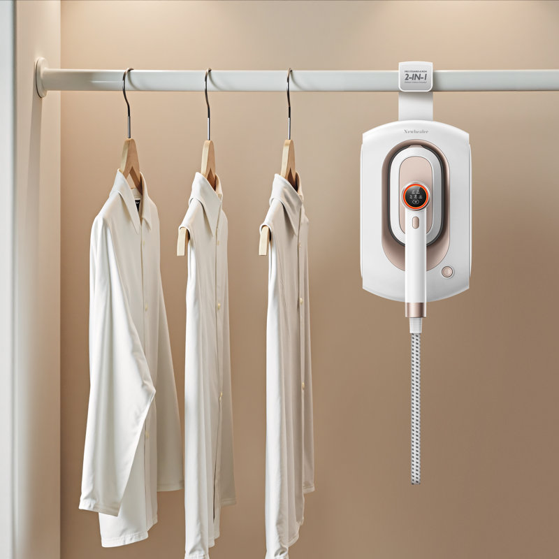 Newbealer Full Size Garment Steamer with 3-Level Steam Control,Auto-Clean, 1.2L Extra-Large Tank & Safety Stop - Spring Clothes Cleaning Essentials