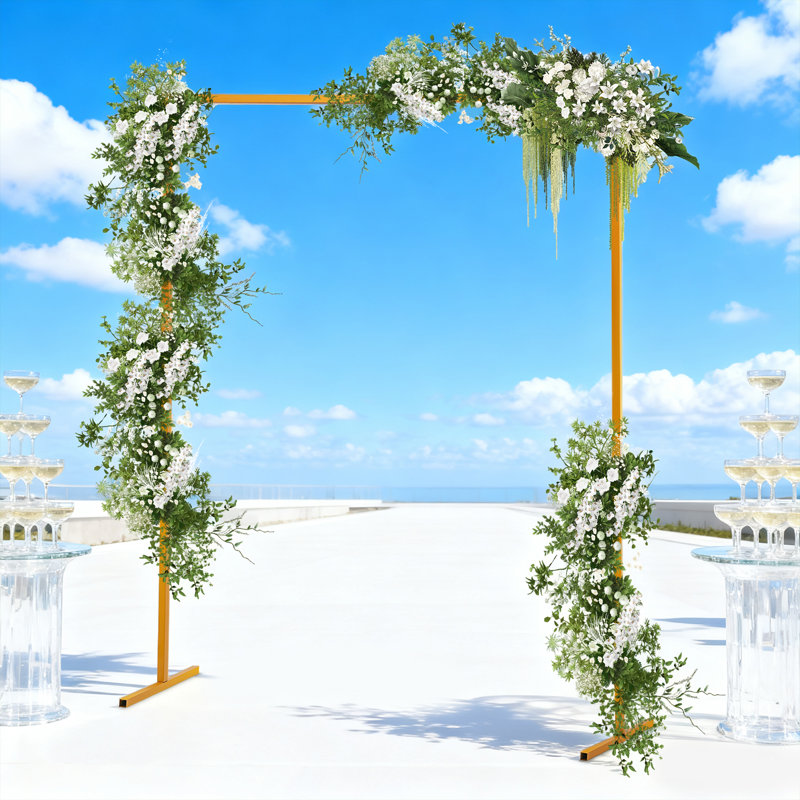 Présentoir à décor de mariage en fer 59,1 "x H 78,7", décorations et enseignes