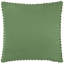 Robins Wood Floral Green Square Throw Pillow Cover