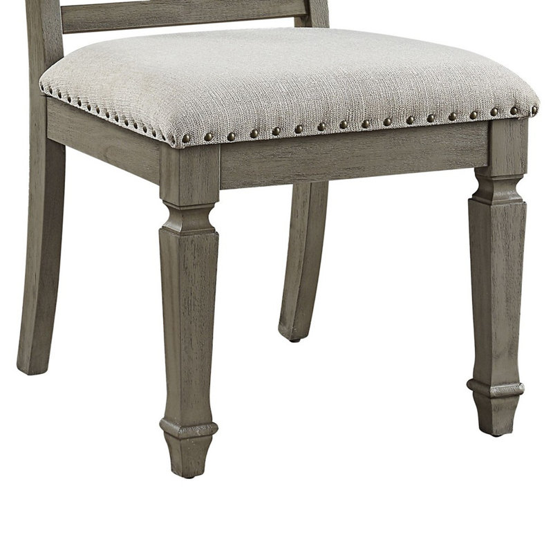 Chaise d'appoint en tissu brun