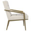 Fauteuil d'appoint rembourré en métal Merriman-592567699