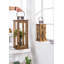 Ensemble de 2 grandes lanternes en bois de style campagnard