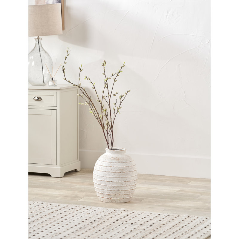Fiberstone Floor Vase, 38cm H x 32cm W x 32cm D