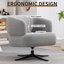 Chaise d'appoint pivotante rembourrée-235457487