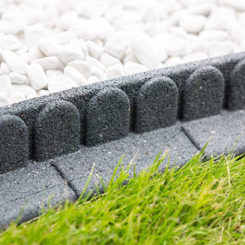 Mower Edge Garden Border 1.2m - Pack of 2, Grey