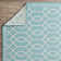 Tapis bleu sarcelle Annie-Jane Chendler