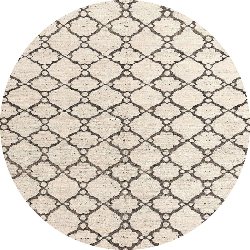 Abstract Indoor Rug, Round 7'