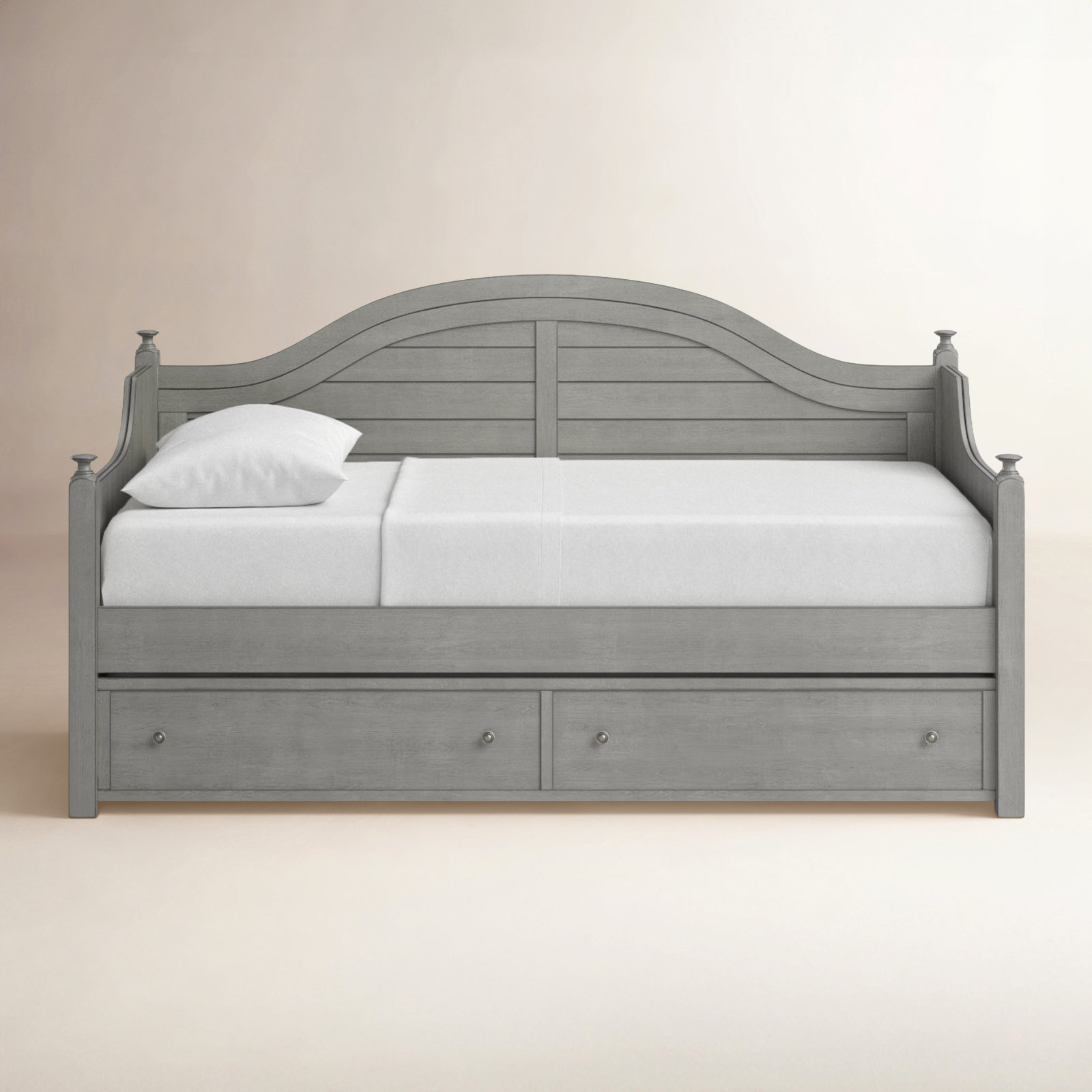 Delaria Daybed with Trundle - Twin, Antique Gray