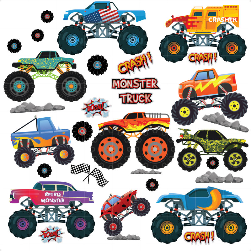 Monster Truck Wall Sticker