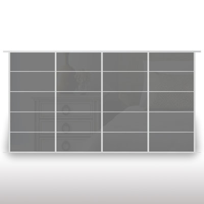 Laketha 4 Door Aluminium Wardrobe