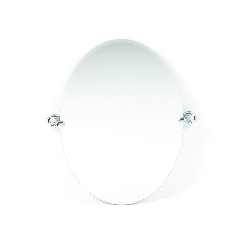 Miroir mural Tiara, Chrome, H 26,5 x l 24 po