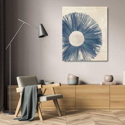 «Red Barrel Studio®», toile tendue avec châssis Melissa par Wang, Blue Burst II