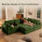 Boneless 137" Cloud Couch for Living Room, Modular Sectional Sofa with Plush U Shaped Big Comfy Upholstered Couches with Deep Seat, Compression, No Assembly Required-1548245678