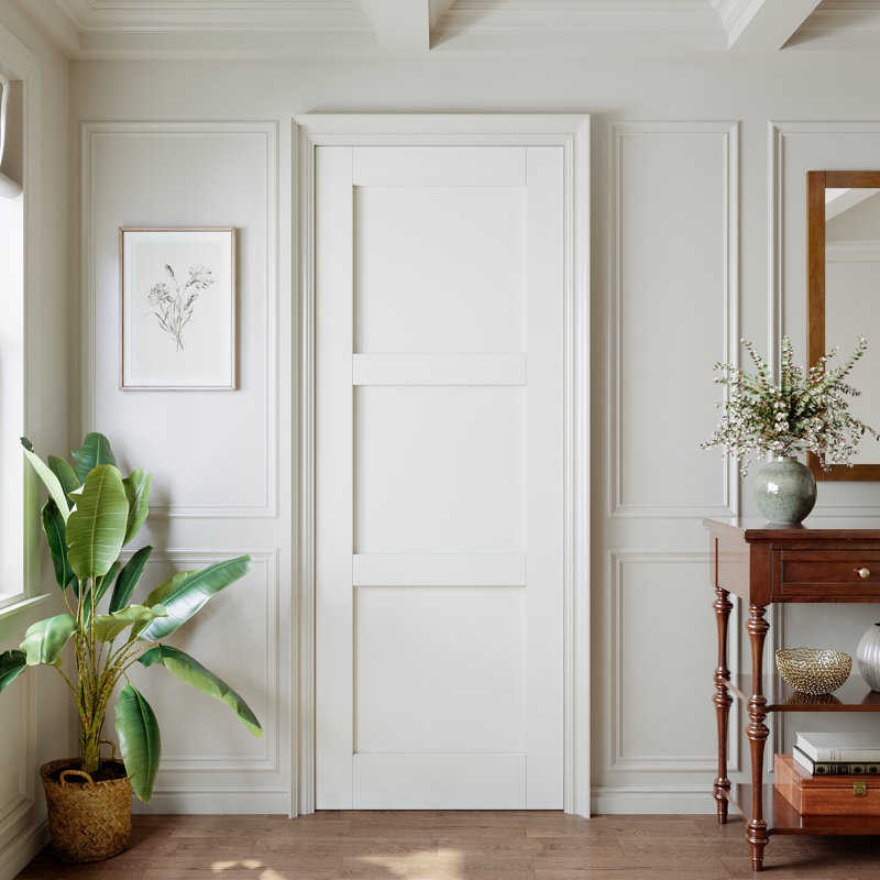 Porte intérieure à 3 panneaux de porte intérieure, 1, 24 po x 96 po