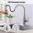 Kitchen Faucet With Pull-Down Sprayer, Stainless Steel Single-Handle Kitchen Sink Faucet With Deck For Rvs, Farmhouses, Laundry Sinks-114398729