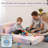 Kids Sofa Foldable Floor Mattress, Toddler Floor Fold Out Couch Sofa Bed, Child Futon Folding Chair Floor Bed With Storage Bag-564066126