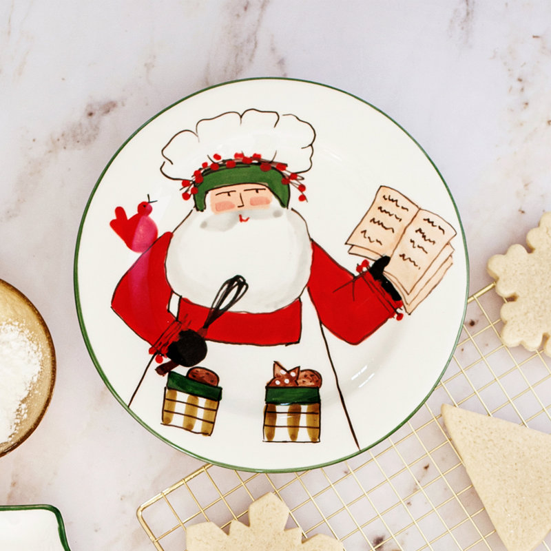 Old St. Nick Terra Bianca Salad/Dessert Plate