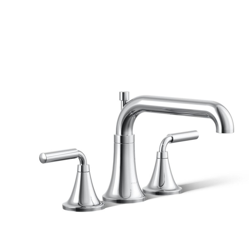 Tone Bath Faucet Trim With Diverter Spout, Polished Chrome