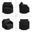 Fauteuil pivotant et canapé d'appoint simple et confortable-114253198