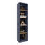 Bibliothèque avec tablette de rangement ouverte