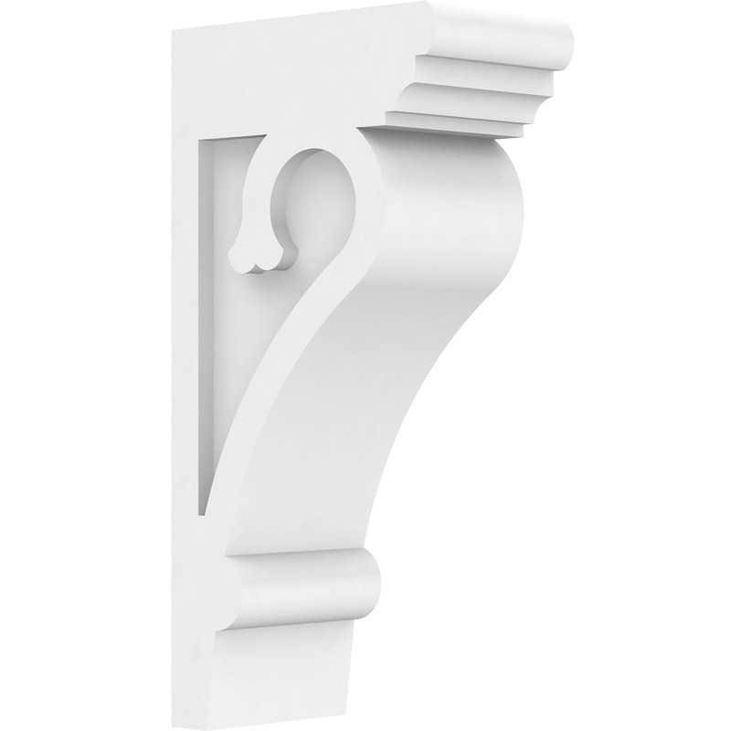 Corbel Standard Mayflower Architectural Grade PVC, H 12 po x l 3,5 po x p 6 po