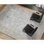 Hand Knotted Wool Area Rug in Silver And Peach-2138004084