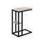 Table d'appoint en stratifié gris - structure en métal, convient à divers styles de salon et de chambre à coucher