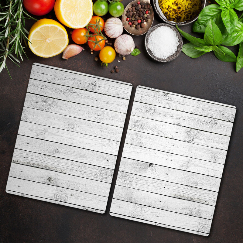 Risher Tempered Glass Chopping Board, 52cm x 40cm