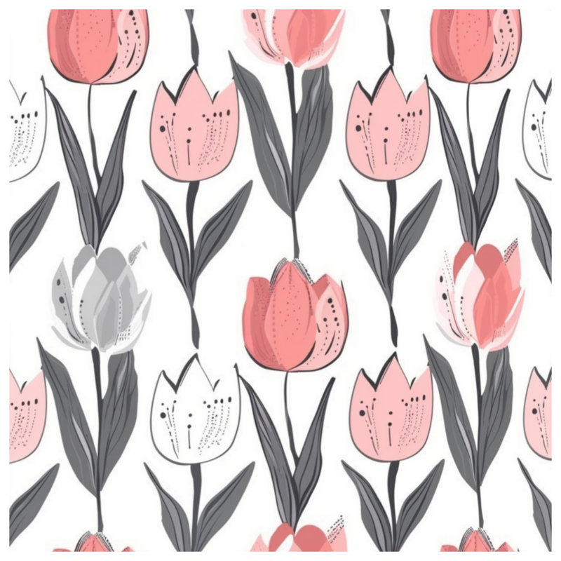 Couvre-lit matelassé rose tulipe, Double