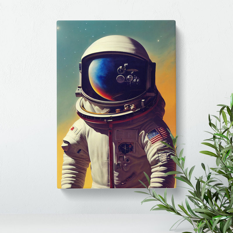Awesome Astronaut - Wrapped Canvas, 60cm H x 40cm W x 3cm D