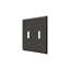 Deltana SWP4761U15A Switch Plate, Double Standard in Antique Nickel-904065431