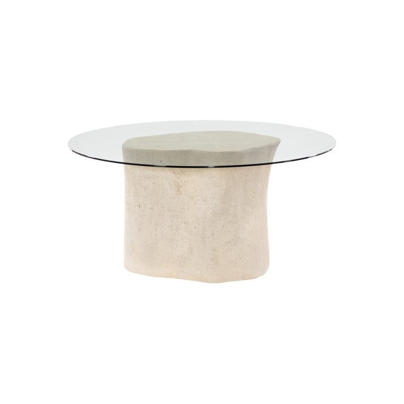 Log Dining Table, Off White