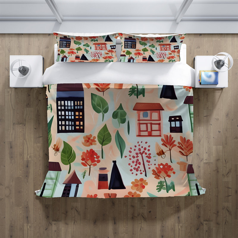 Abstract Duvet Cover, King Duvet Cover + 2 King Shams