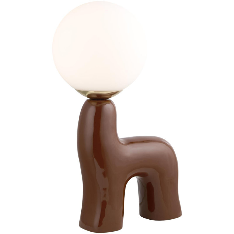 Lampe de table Miru, Brun