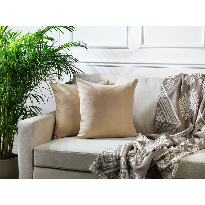 Indoor / Outdoor Square Scatter Cushion Cover - 1PC, 50 x 50cm, Beige