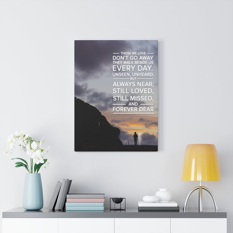 Art commémoratif sur toile, "Souvenir mémorable", H 16 po x l 12 po x P 1,25 po