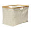 Panier recouvert de bambou avec poignées découpées-86519639