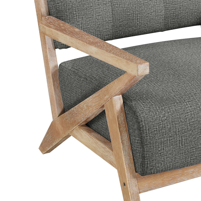 Chaise d'appoint moderne capitonnée 1pc, Gris foncé