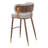 Brew Barstool Beige & Walnut