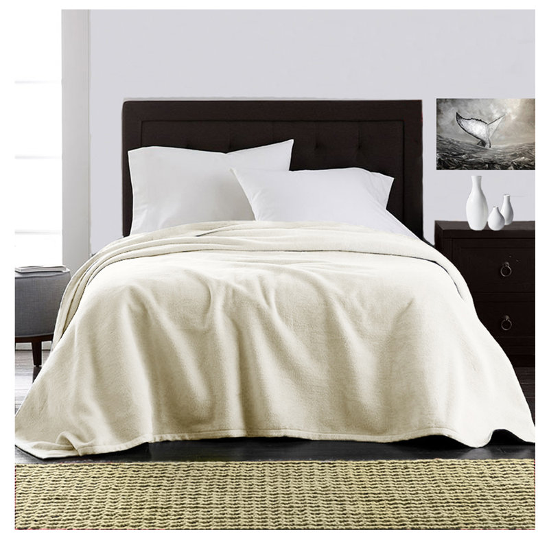 Couverture en molleton Ultra Plush, Grand, Ivoire