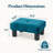 14.5" Modern Velvet Ottoman Footstool For Living Room-521621652