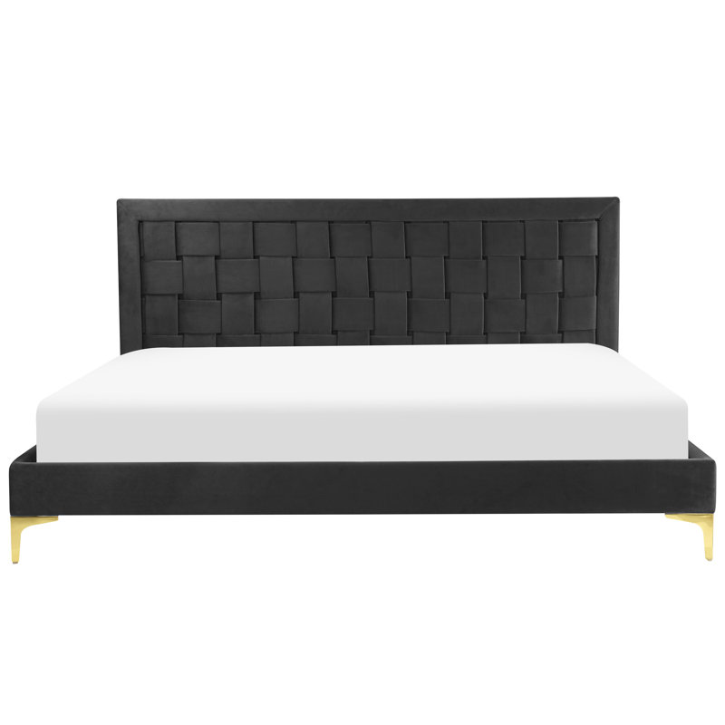 Rajmund Upholstered Bed, Super King (6'), Black
