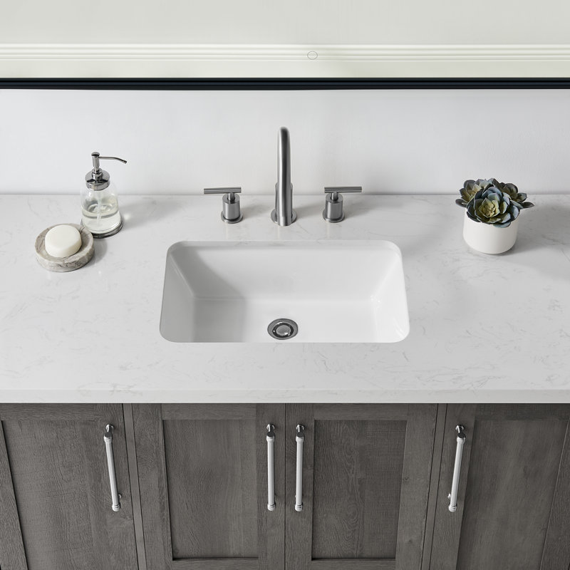 Catrine 48'' Single Bathroom Vanity with Engineered Stone Top
