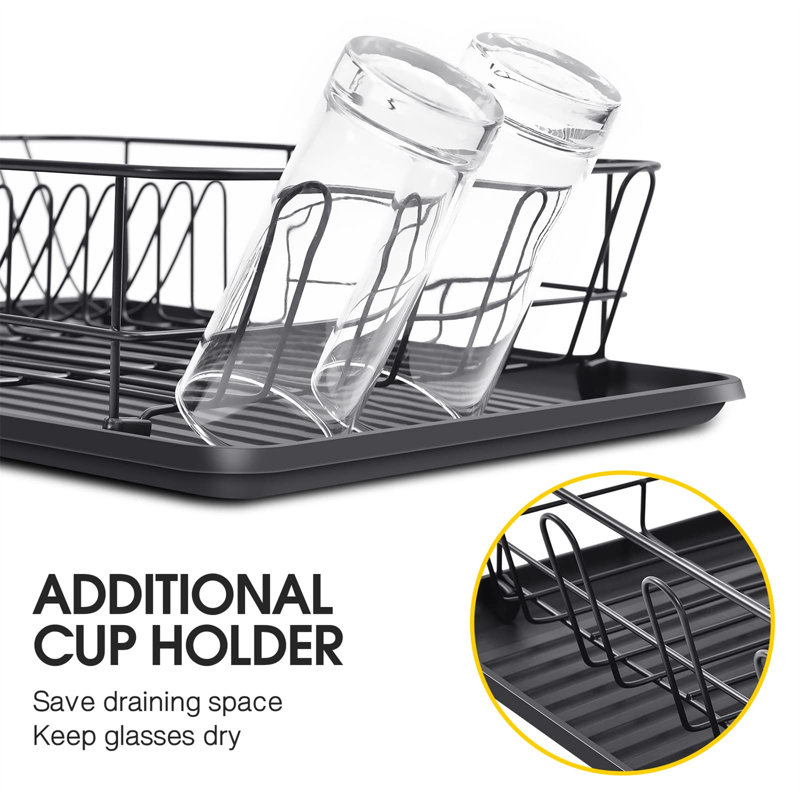 Paulina Dish Rack, Black