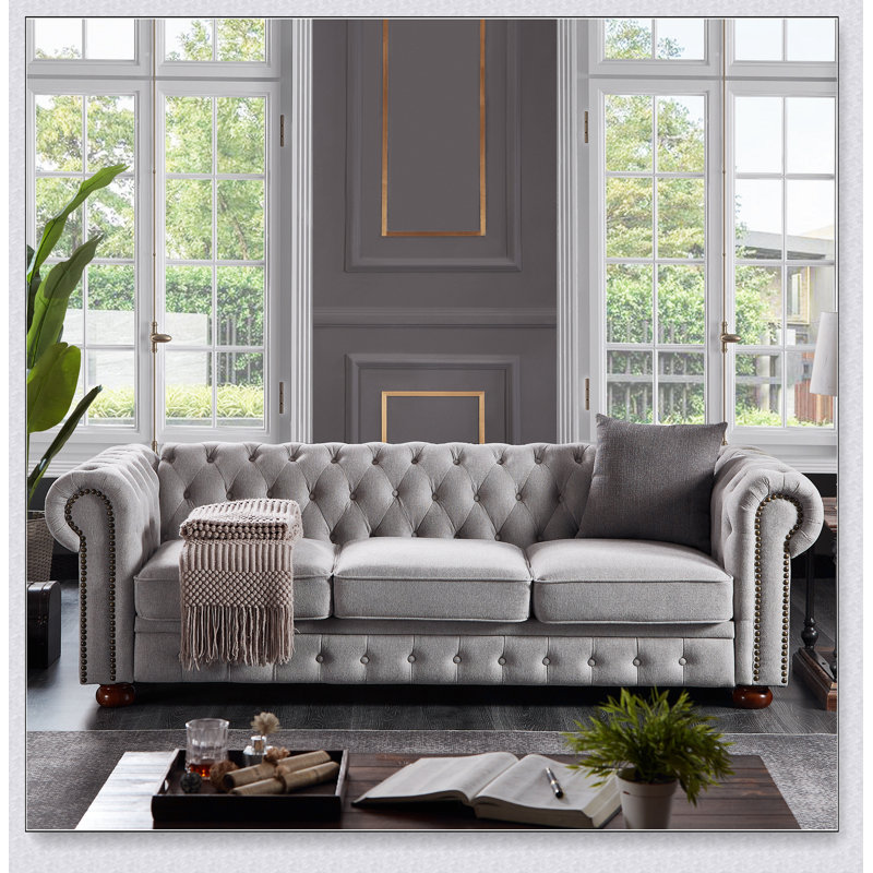 Upholstered 88.5 " Fabric Sofa