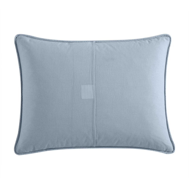 Solid Costa Sera 100% Cotton Envelope Sham, Blue, King