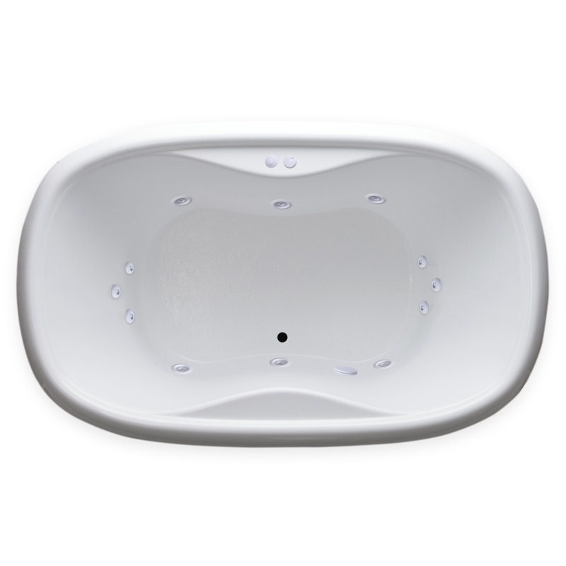 Baignoire de tourbillon à chute 68" x 41"