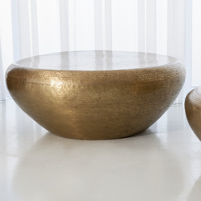 Goa Cocktail Table-Antique Brass by Global Views